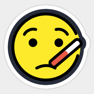 Thermometer Sick Emoji Sticker